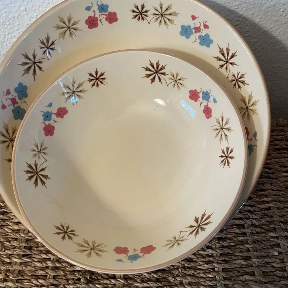 Franciscan Larkspur 1950’s Serving Bowls Set